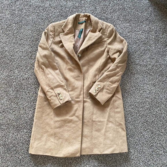 Lauren Ralph Lauren Overcoat - Camel - Size 14 - Picture 1 of 6